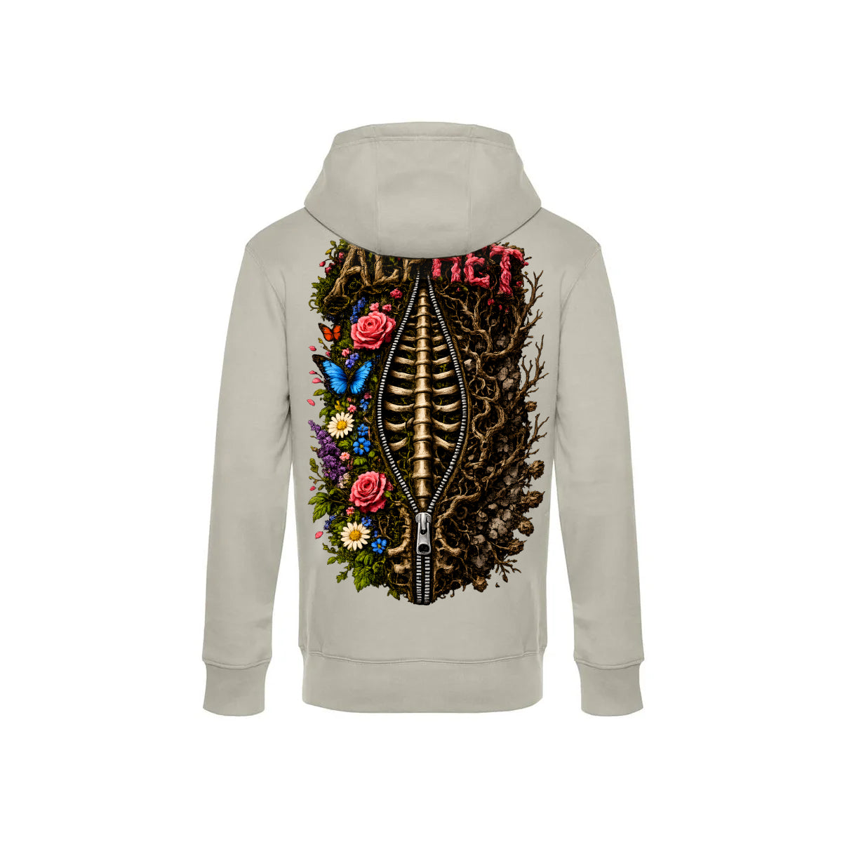 Unzipped Life Grey Fog Hoodie