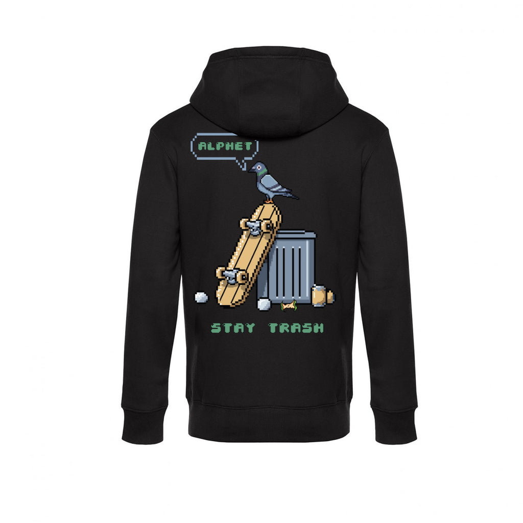 Stay Trash Black Hoodie