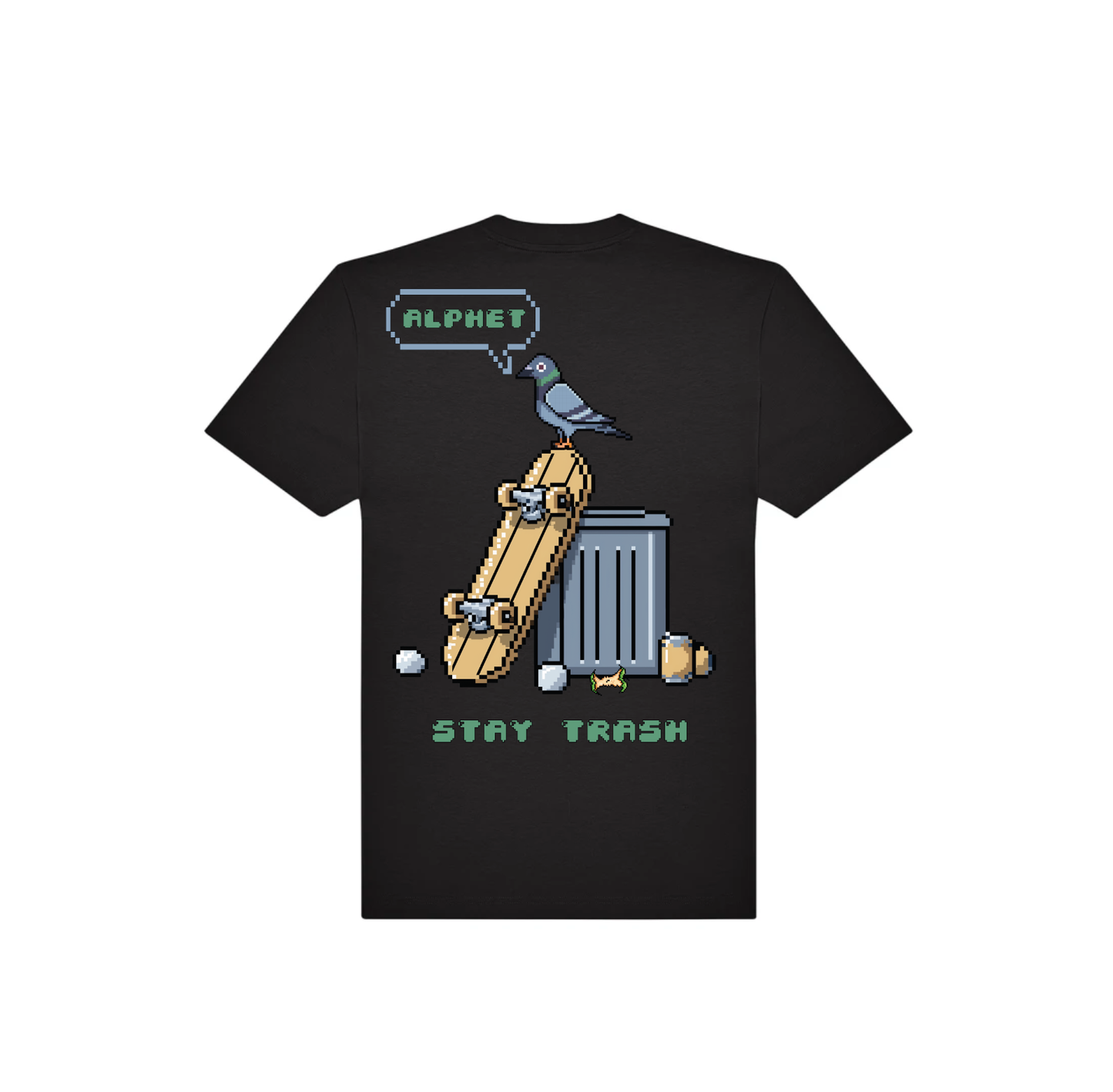Stay Trash Black Tee