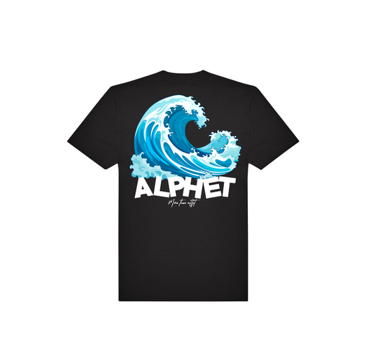 Wave Black Tee