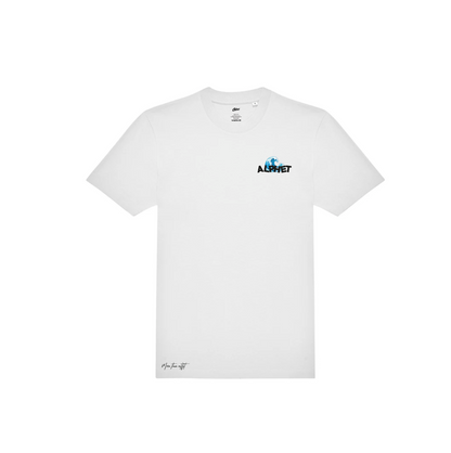 Wave White Tee