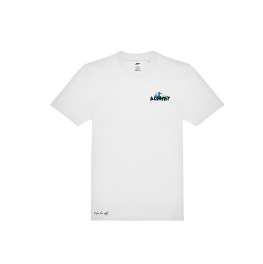 Wave White Tee